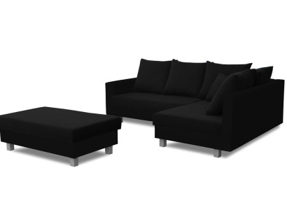 Corner sofa L-shape with Puff Design Sofa Corner sofa Couch Upholstery Textile Sofas new